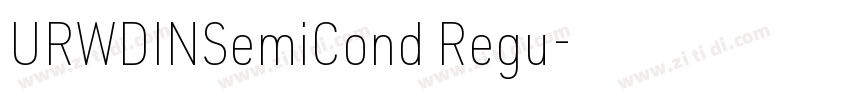 URWDINSemiCond Regu字体转换